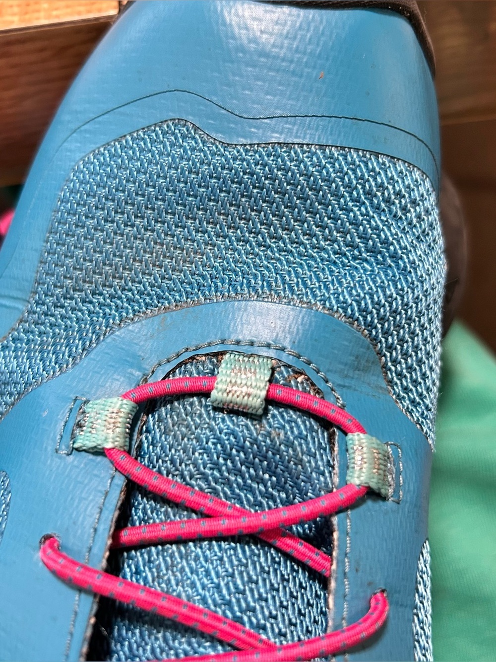Keen Youth Blue Wanduro Waterproof Bungee Lace Hiking Trail Boots Shoes SZ US 6 - Picture 14 of 16
